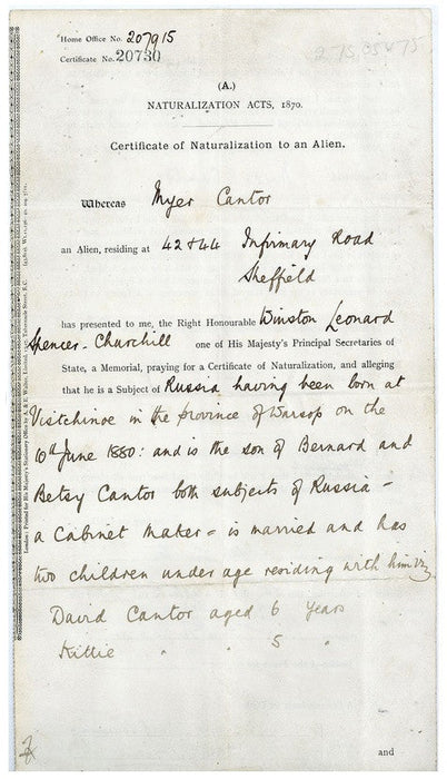 Winston Churchill Signed Document 