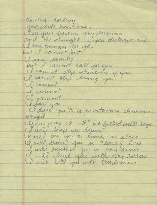 Madonna Handwritten Lyrics