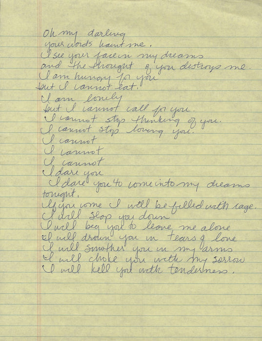 Madonna Handwritten Lyrics