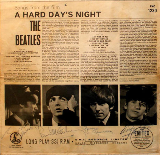 The Beatles Signed Hard Days Night