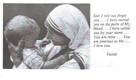 Mother Teresa signed letter