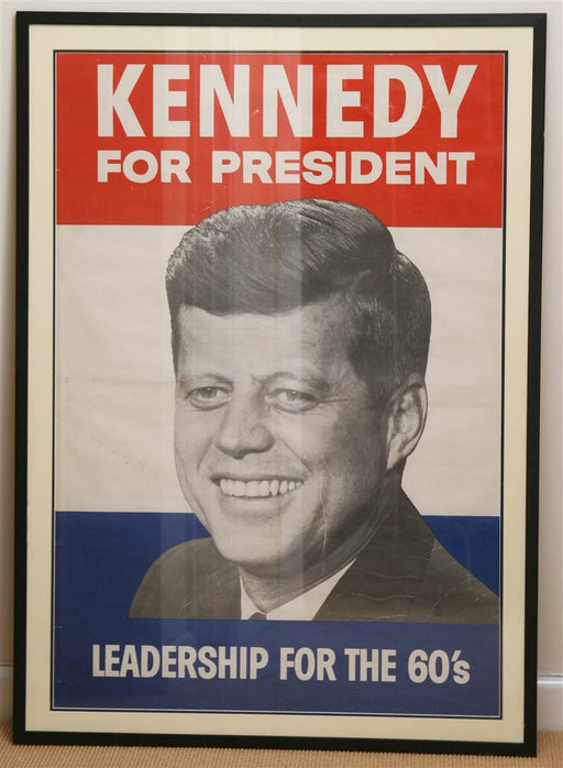 John F. Kennedy for President Campaign Poster