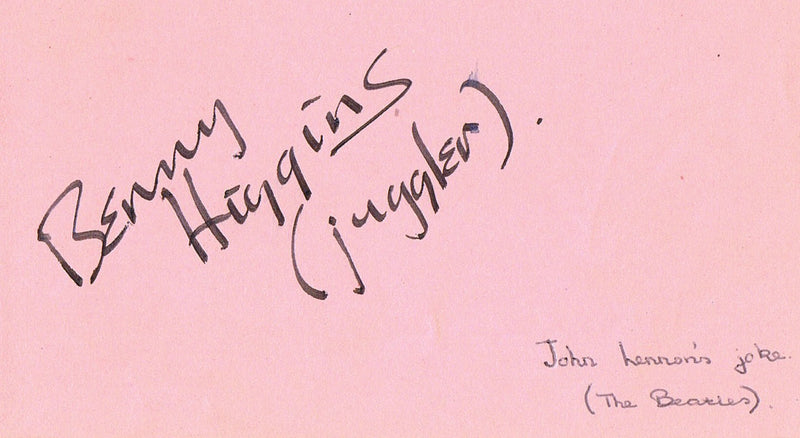 The Beatles 1963 signatures in autograph album