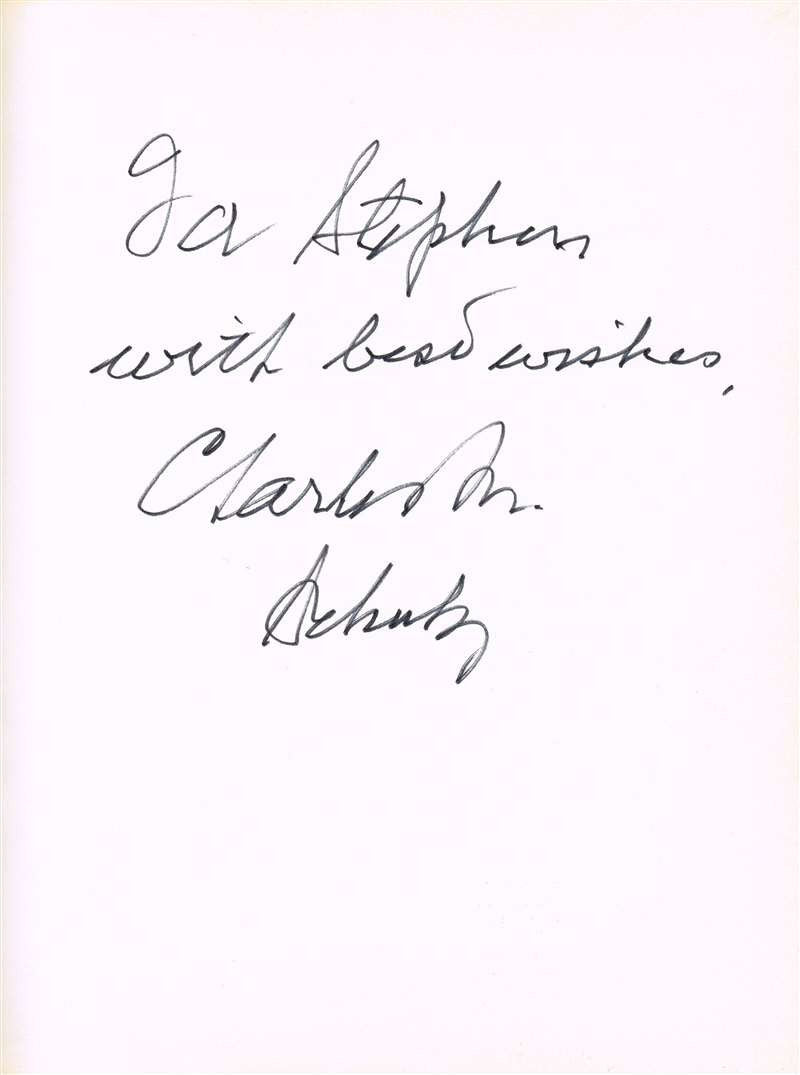 Charles Schulz Signed Copy of Charlie Brown & Charles Schulz