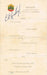 Charles Lindbergh Autographed Menu