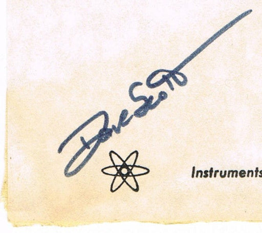 David Scott Autographed Nuclear Test