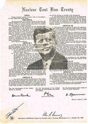 David Scott Autographed Nuclear Test Ban Treaty