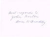 Omar Bradley Autograph