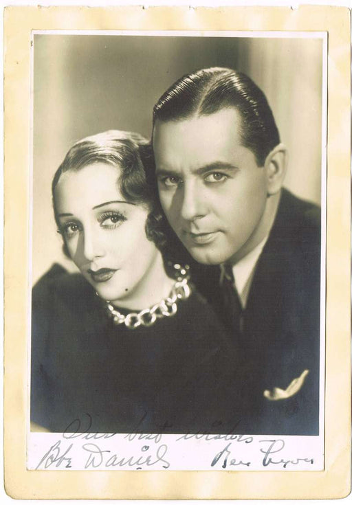 Bebe Daniels Ben Lyon Autographed Photo