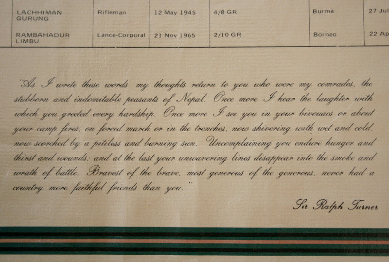 Rambahadur Limbu Autograph