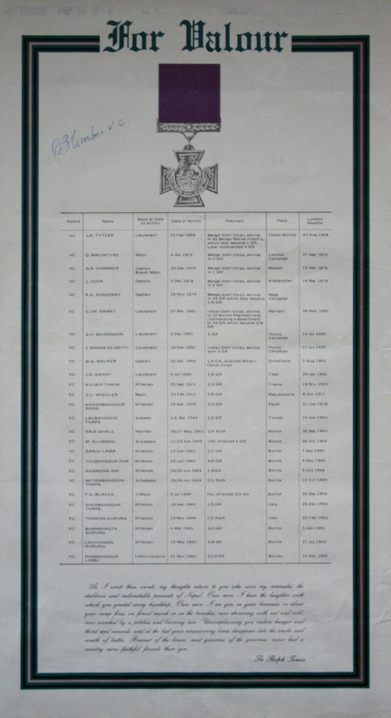 Rambahadur Limbu Autograph