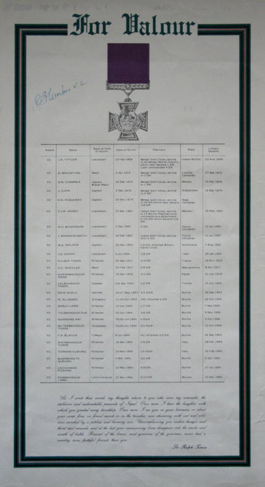 Rambahadur Limbu Autograph
