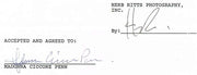 Madonna Autograph on Legal Document