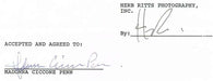 Madonna Autograph on Legal Document