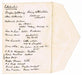 Sir Arthur Conan Doyle Handwritten List