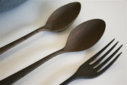 Mahatma Gandhi's personal food bowl, fork and spoons