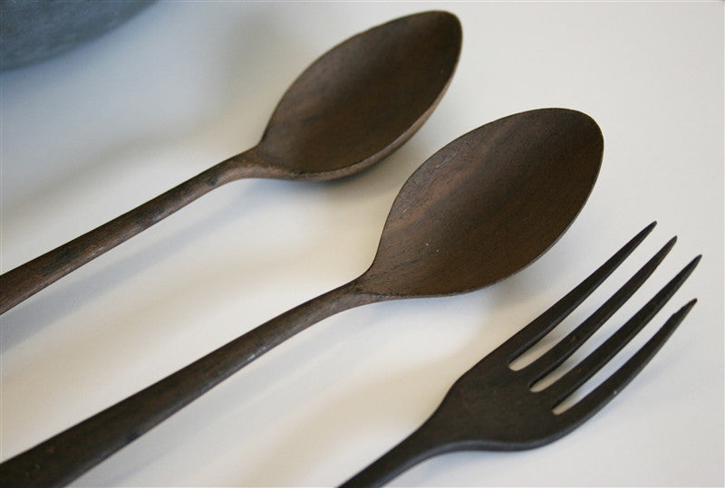 Mahatma Gandhi's personal food bowl, fork and spoons