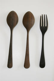 Mahatma Gandhi's personal food bowl, fork and spoons
