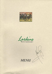 Neil Armstrong Signed Menu 