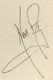 Neil Armstrong Signed Menu 