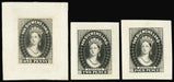 TASMANIA 1854 Perkins Bacon die proofs (SG14,15,17)