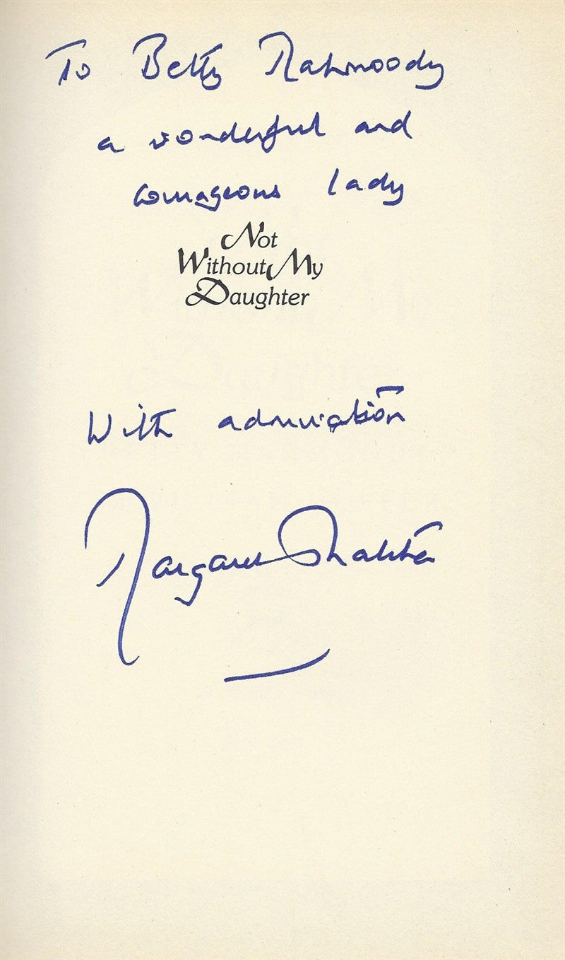 Margaret Thatcher signed book