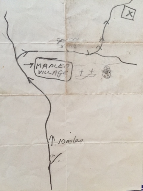 Jimi Hendrix Autograph And Hand Drawn "Treasure" Map
