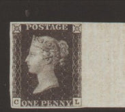 Great Britain 1840 1d Black Plate 6, 1840 2d Blue Plate 1, Mint SG2/5