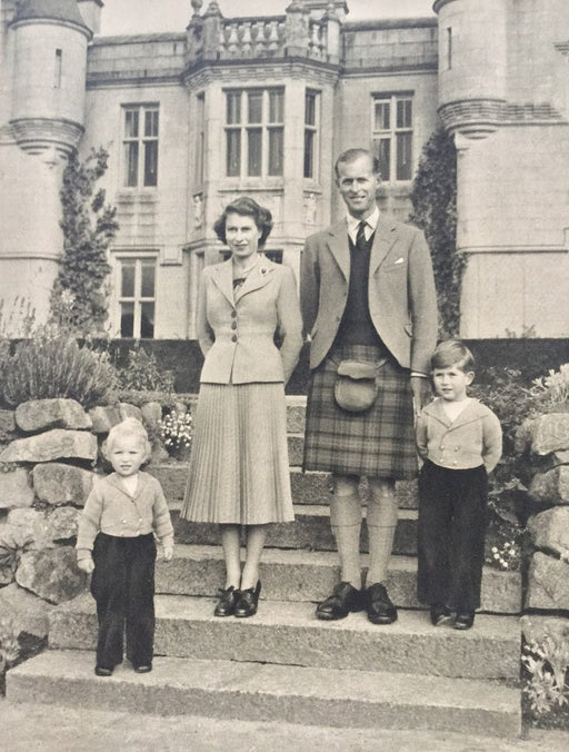 Queen Elizabeth and Prince Philip signed Christmas card