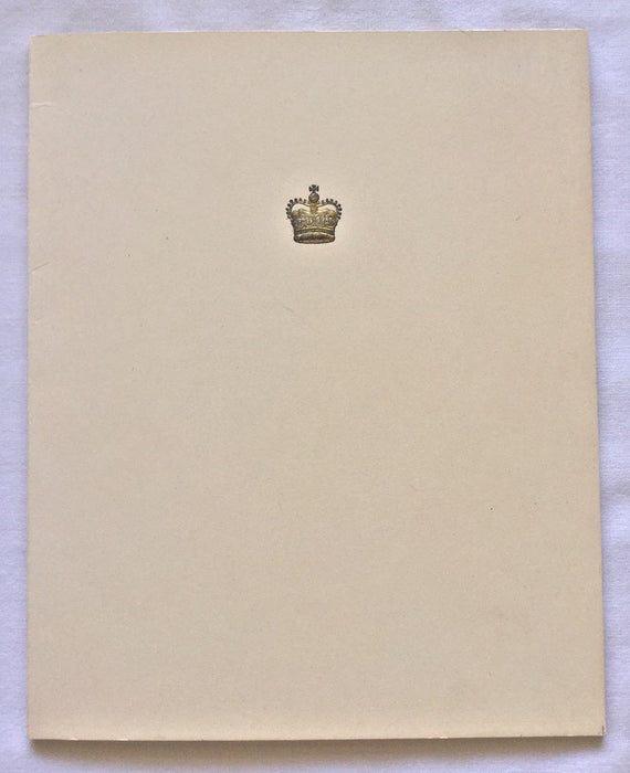 Queen Elizabeth and Prince Philip signed Christmas card