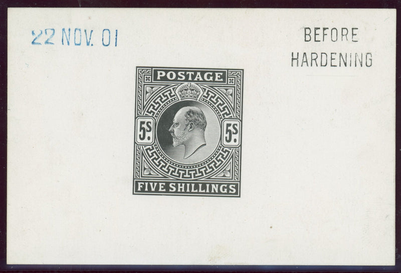 Great Britain 1901 5s die proof, SG263var