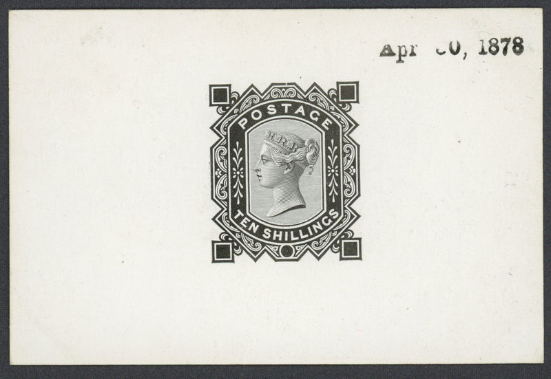 Great Britain 1878 10s die proof, SG128var