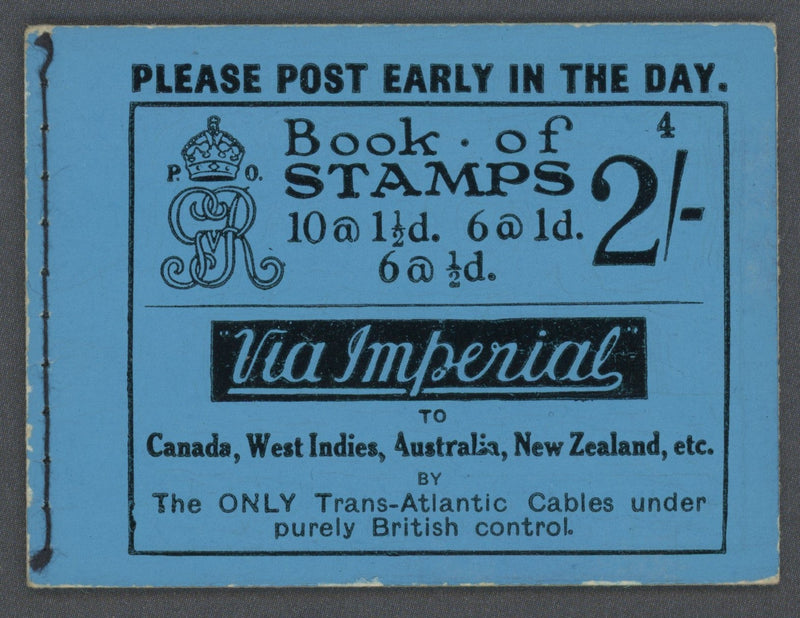 Great Britain 1924 2s Booklet (Edition No.4), SGBB12