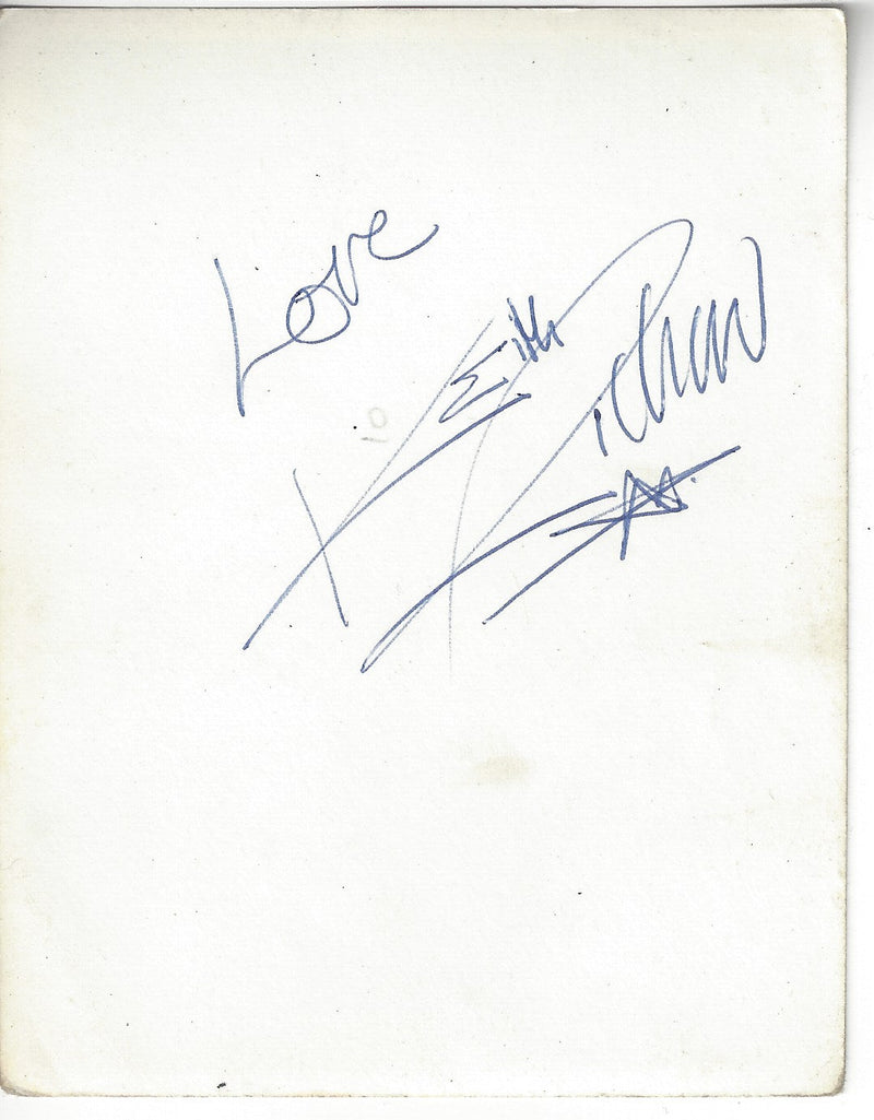 Keith Richards signed photo