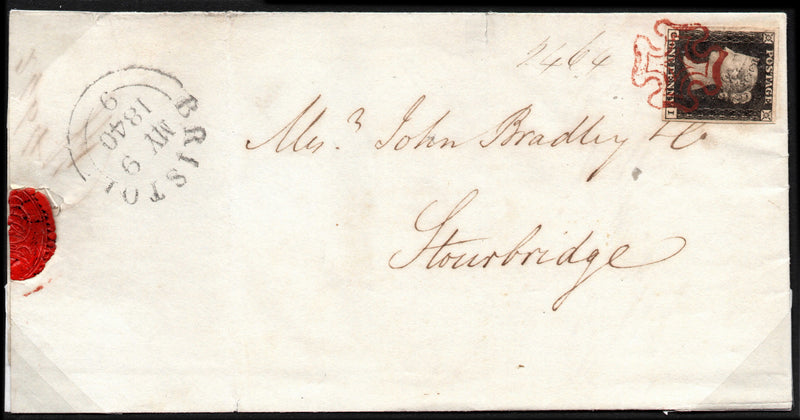 Great Britain 1840 1d black, plate 1a, SG2