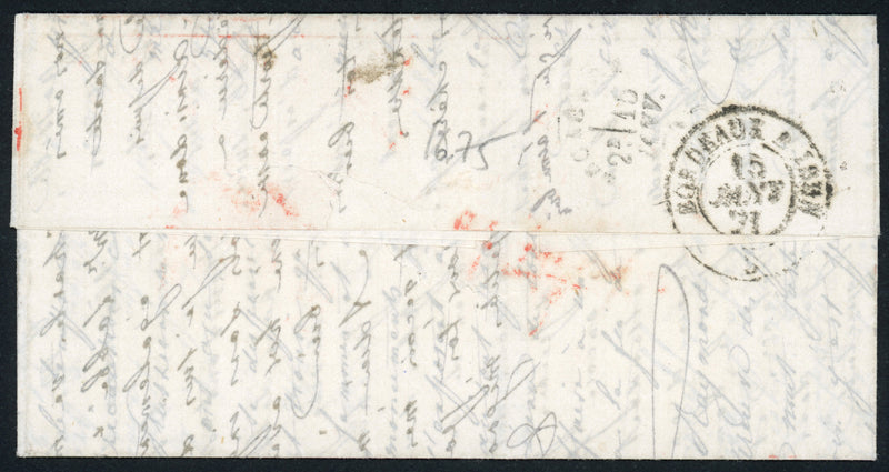 France 1871 Fifty-sixth Balloon of the Siege entire letter