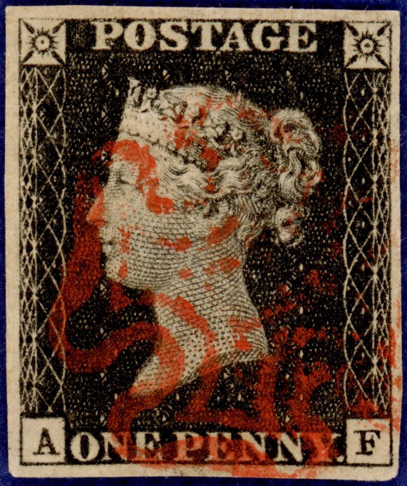 Great Britain 1840 1d black Plate 1a, SG2