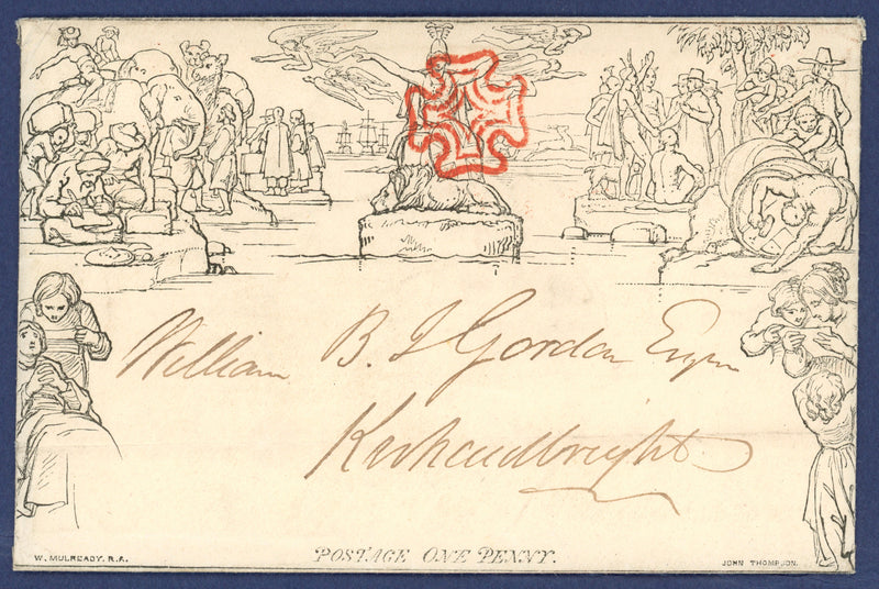 Great Britain 1840 1d Mulready Envelopes (Forme 1, Stereo A138 & Forme 2, Stereo A151), SGME2