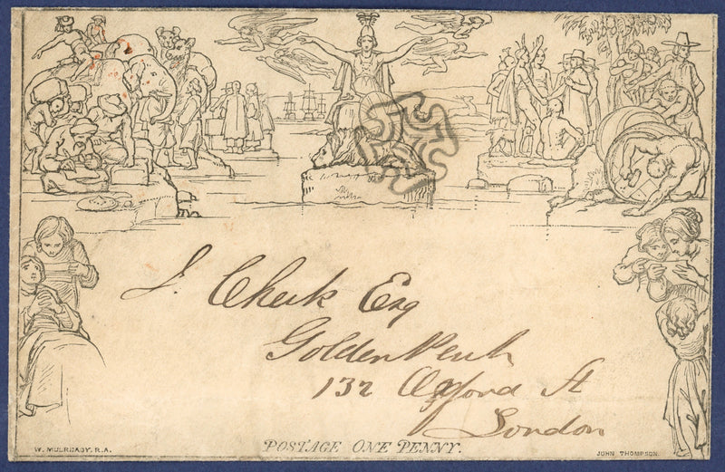 Great Britain 1840 1d Mulready Envelopes (Forme 1, Stereo A138 & Forme 2, Stereo A151), SGME2