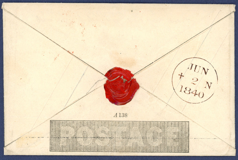 Great Britain 1840 1d Mulready Envelopes (Forme 1, Stereo A138 & Forme 2, Stereo A151), SGME2