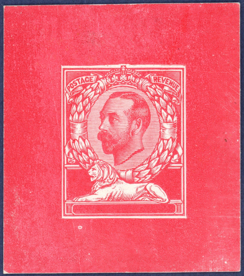 Great Britain 1911 1d die proof "The Downey Head" issue (Stage 2), SG327var