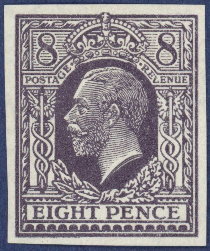 Great Britain 1913 8d Eve's Pillar Design essay, SG390var