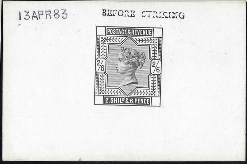 Great Britain 1883 2s6d Die Proof. SG175var