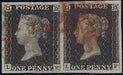 Great Britain 1840 1d Grey black Plate 1a. SG3