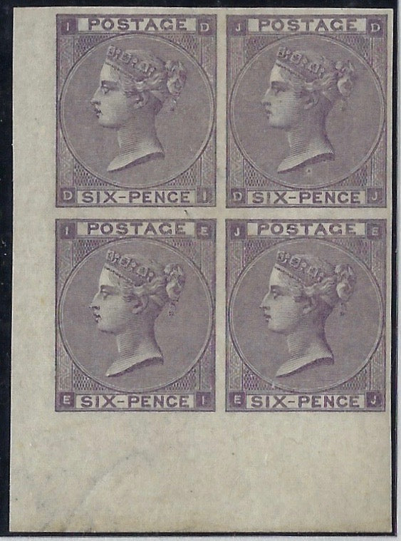 Great Britain 1862 6d Lilac Plate 4 (Watermark Inverted). SG85a