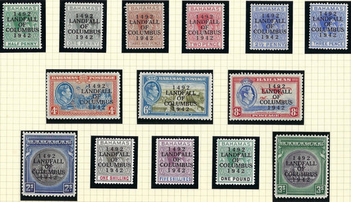 Bahamas 1942 (12 Oct) King George VI SSG162/175a