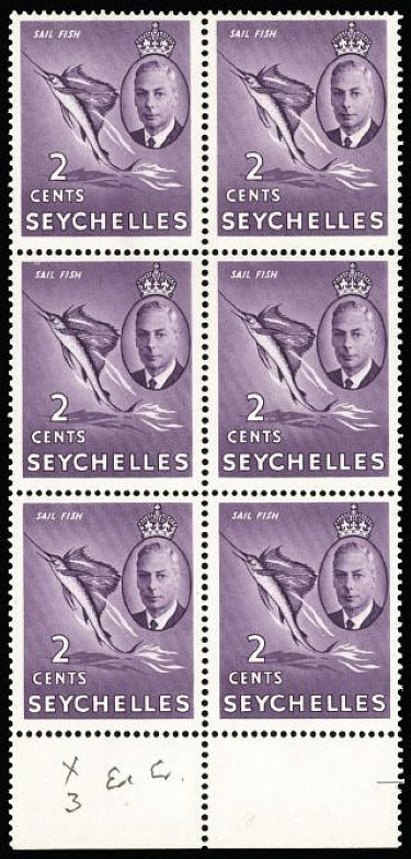 Seychelles 1952 2c lilac SG158/b