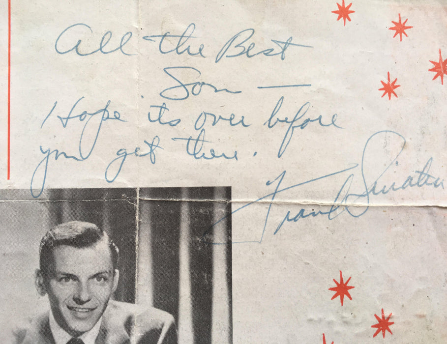 Frank Sinatra signed and inscribed programme