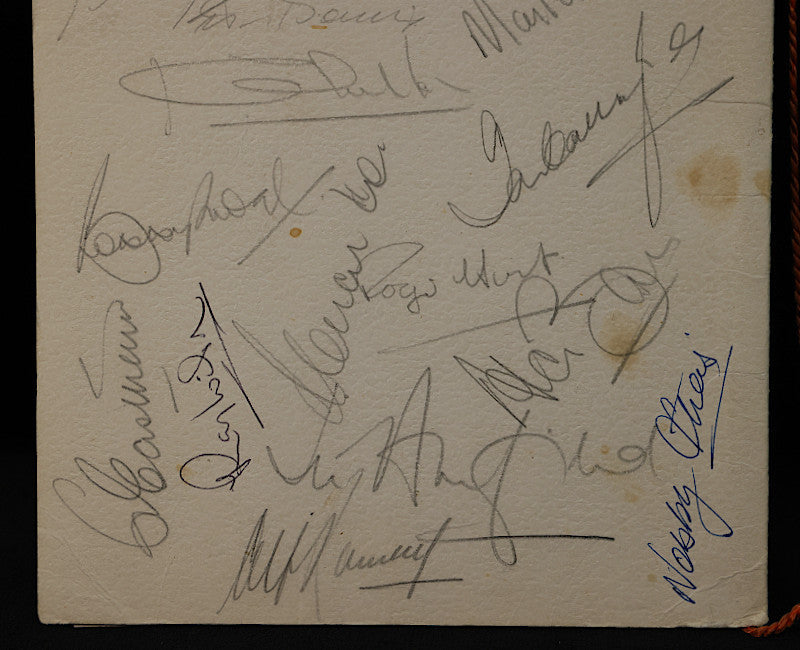 England 1966 World Cup complete squad signed menu