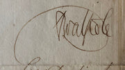 George II Robert Walpole Signed 